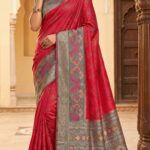 Elegant Maroon Pochampally Ikat Saree