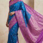 Fancy Soft Silk – Royal Blue & Lavender Purple