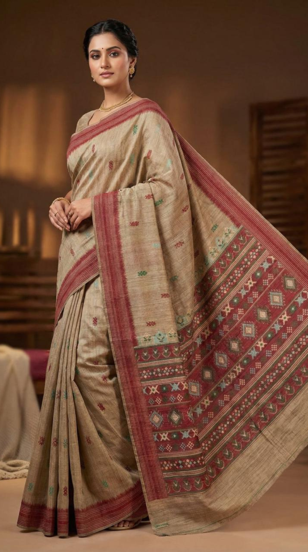 retro-fashions-womens-bamboo-fancy-cotton-saree-with-multicolour-woven-butta-motifs-contrast-border